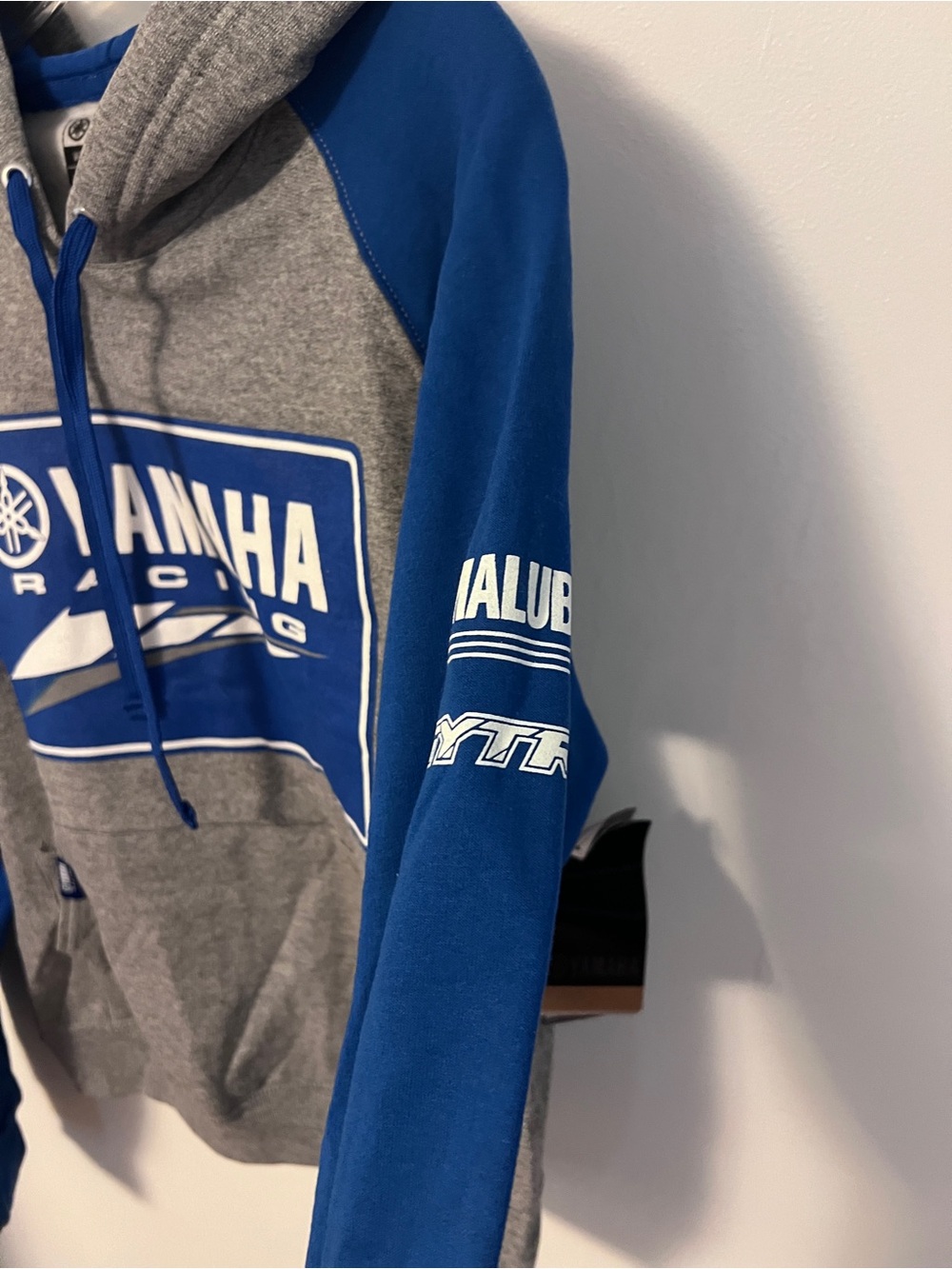 Yamaha Gray and Blue Racing Pullover Hoodie - Picture 3 of 4